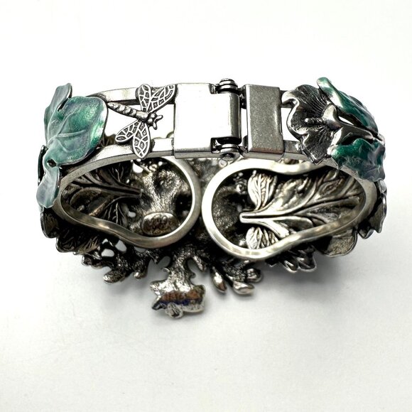 Kirk's Folly Enchanted Forest Green Man Clamper—Collectible Enamel Bracelet—NWOT - Picture 11 of 13